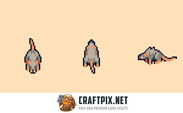 Top-Down Enemy Pixel Art for Defense