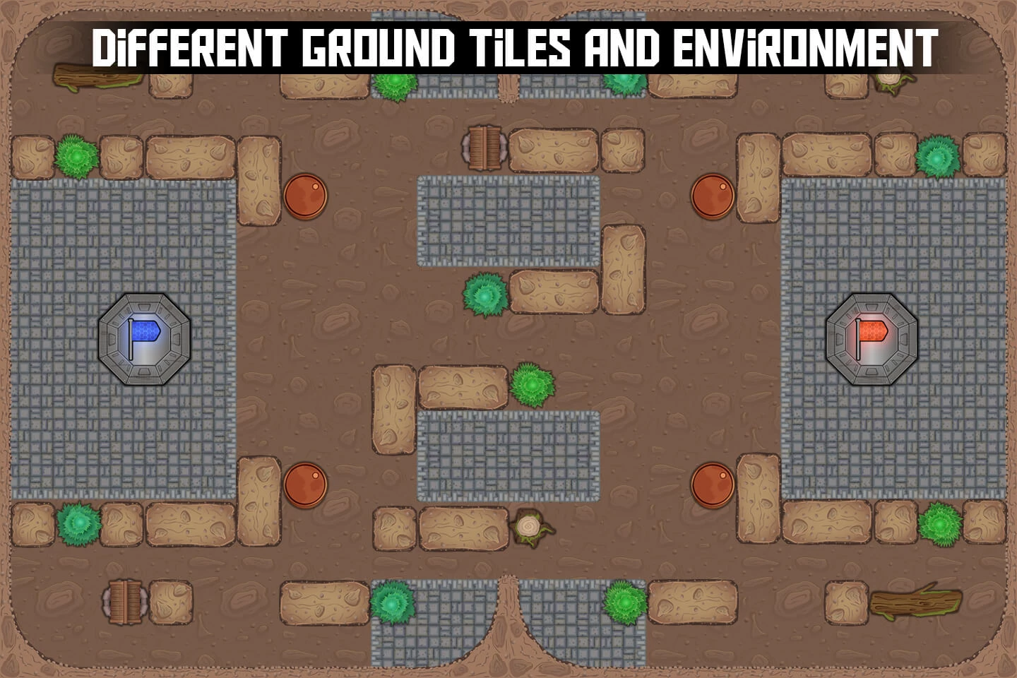 Battle Location Top Down Game Tileset Pack 1