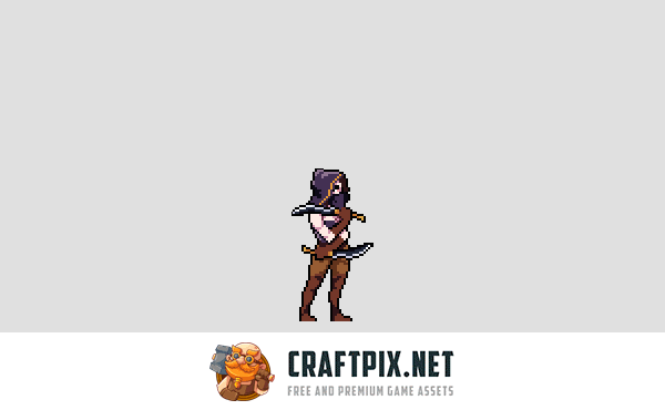 Dark Elf Sprite Sheet Pixel Art Pack
