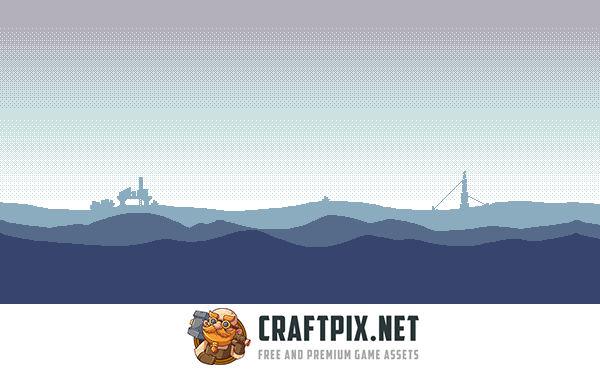 Pirate Bay Tileset Pixel Art for Cyberpunk