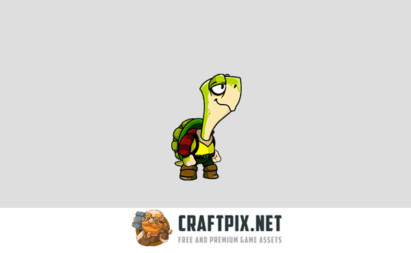 Turtle Game Character Sprite