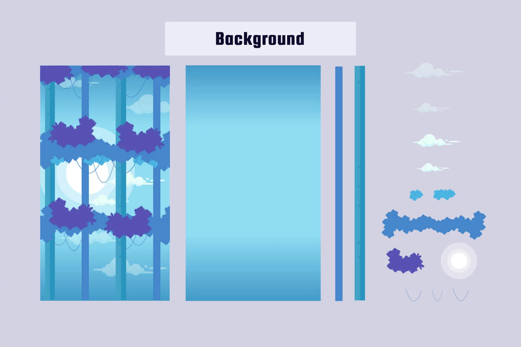 Simple Cartoon Platformer Tileset Pack