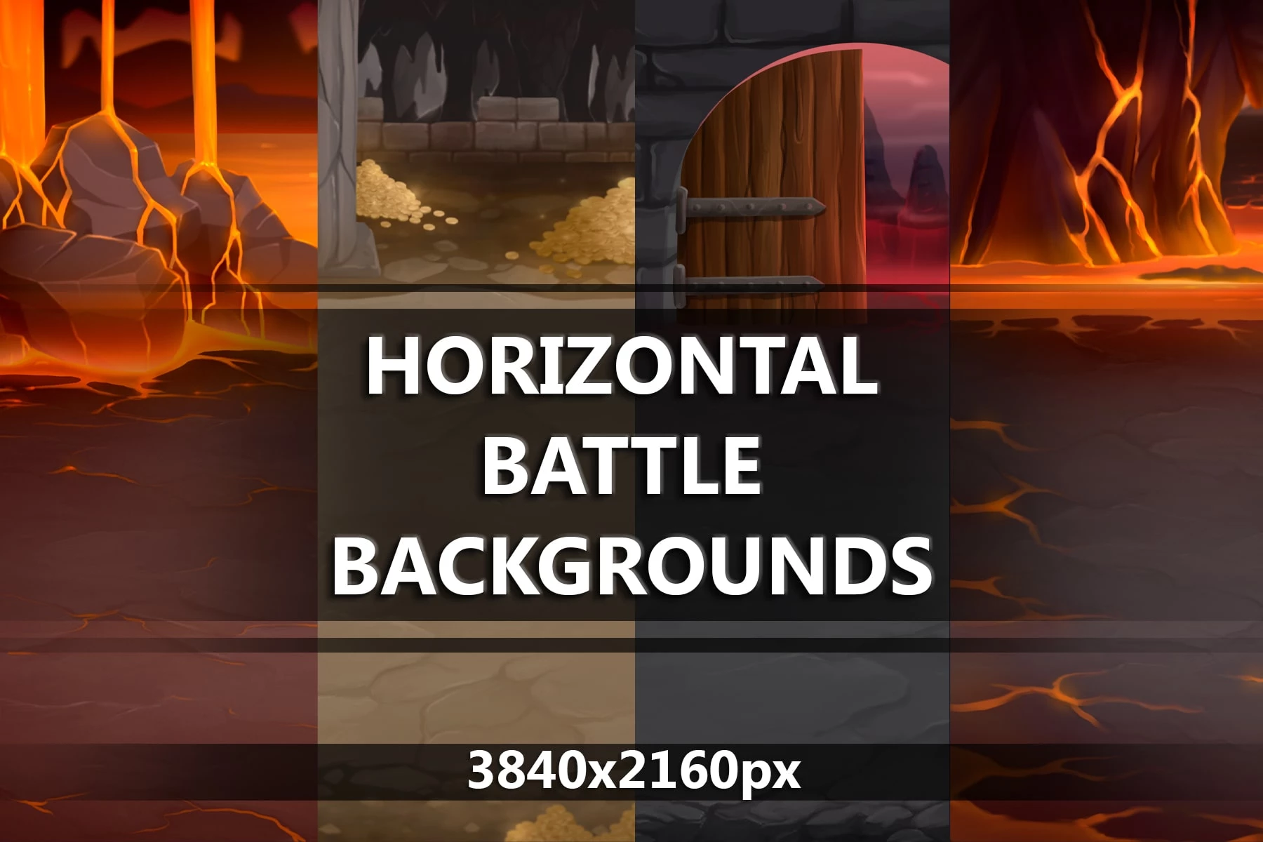 Dragon Caves Battleground Game Asset Pack