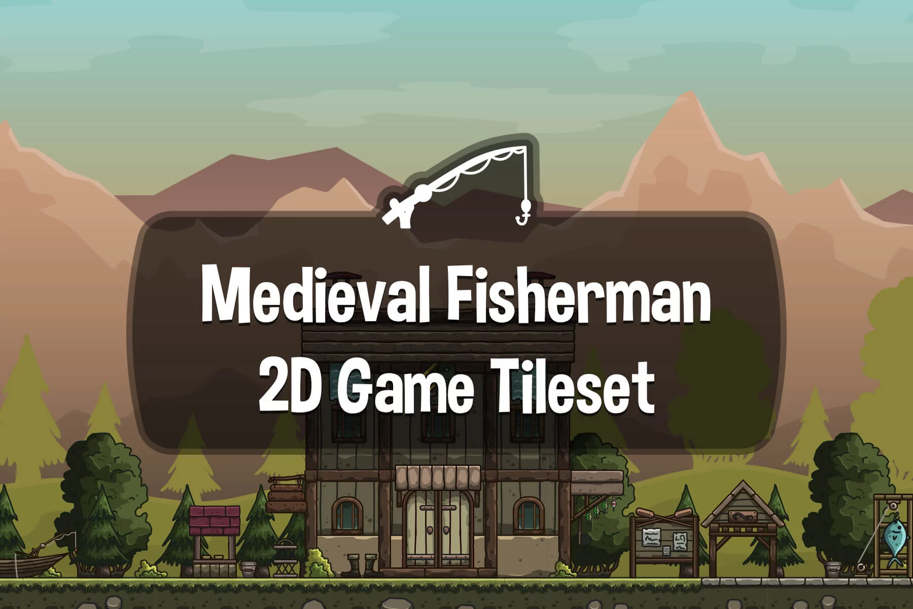 Medieval Fisherman Tileset for Platformers