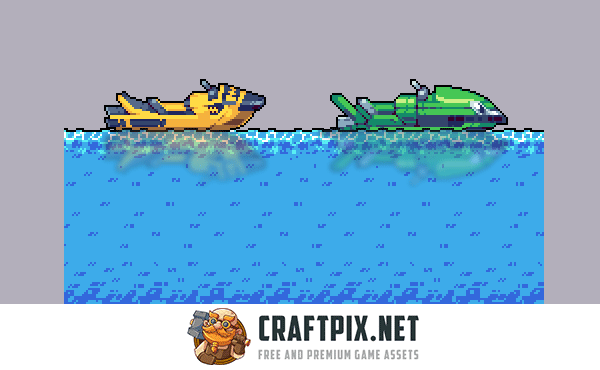 Beach Pixel Art Tileset for Cyberpunk Topic