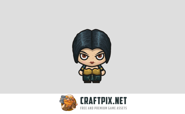 Wizard 4-Direction Woman Character Sprites