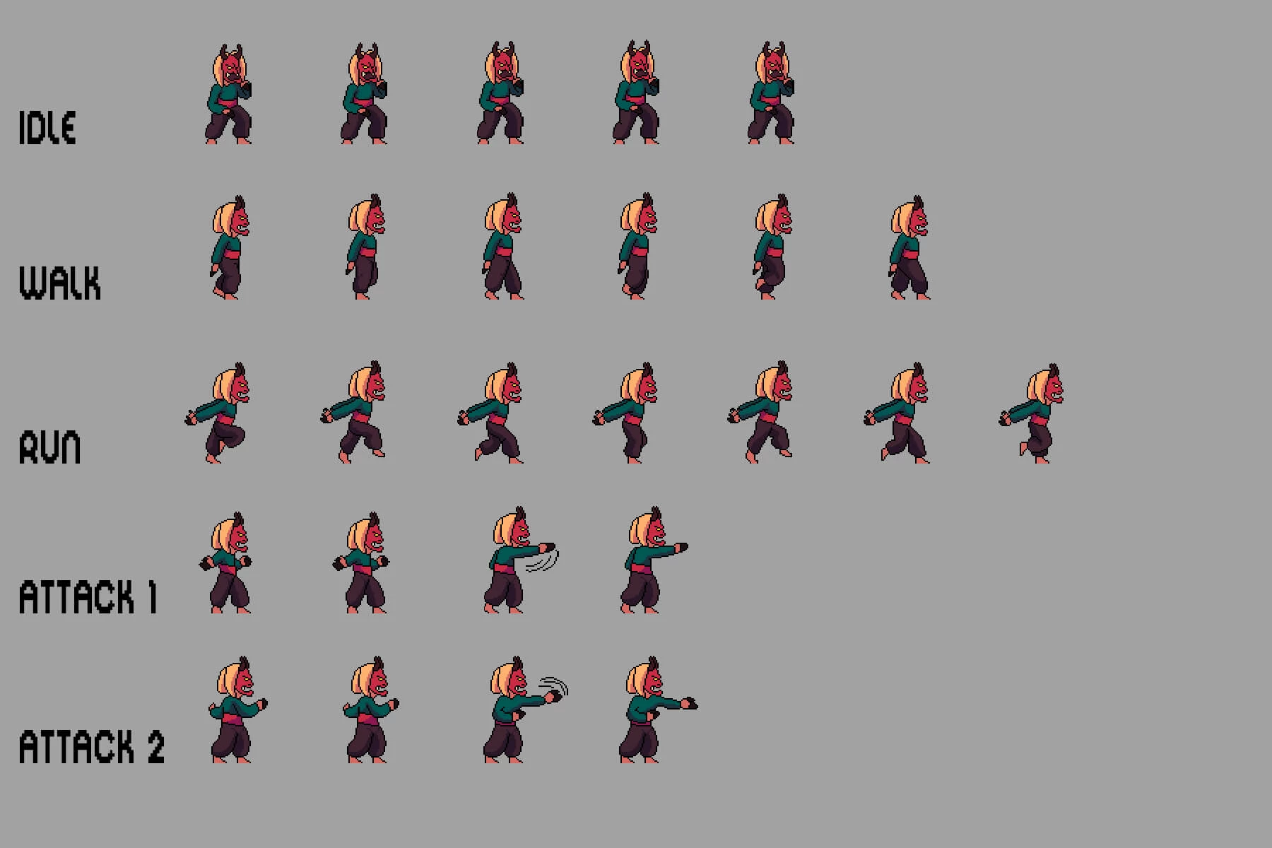 Ghost Pixel Art Sprite Sheets