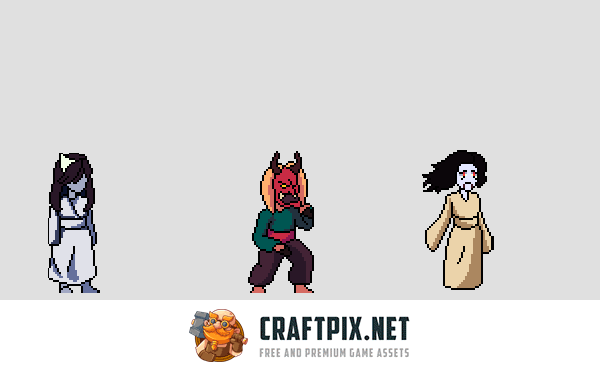 Ghost Pixel Art Sprite Sheets