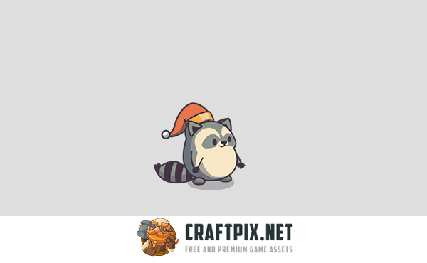 Cute Raccoon Game Character Sprites
