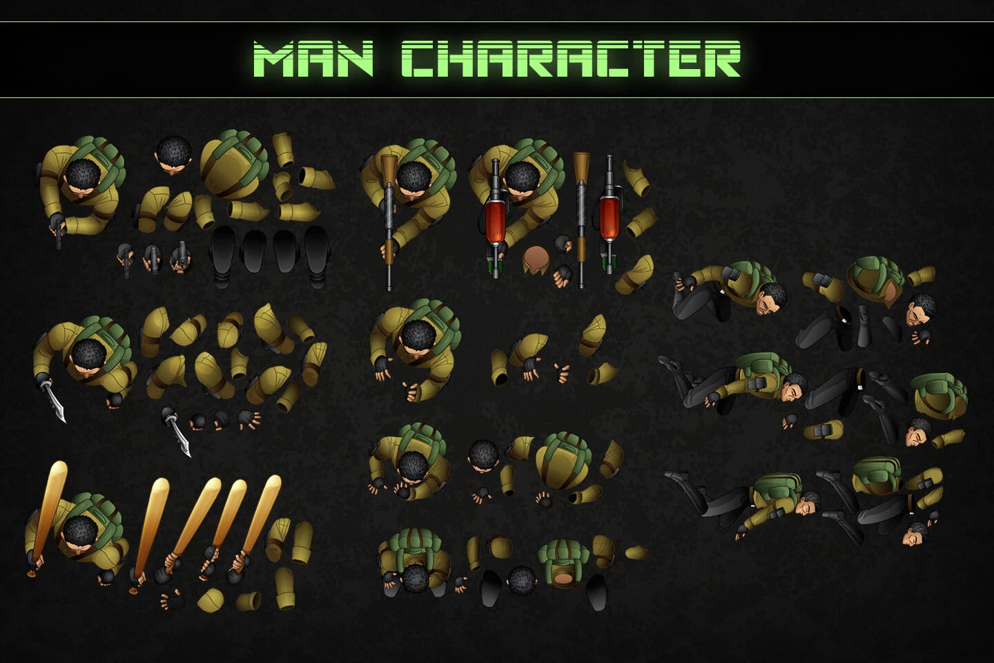 Zombie TDS: Main Characters