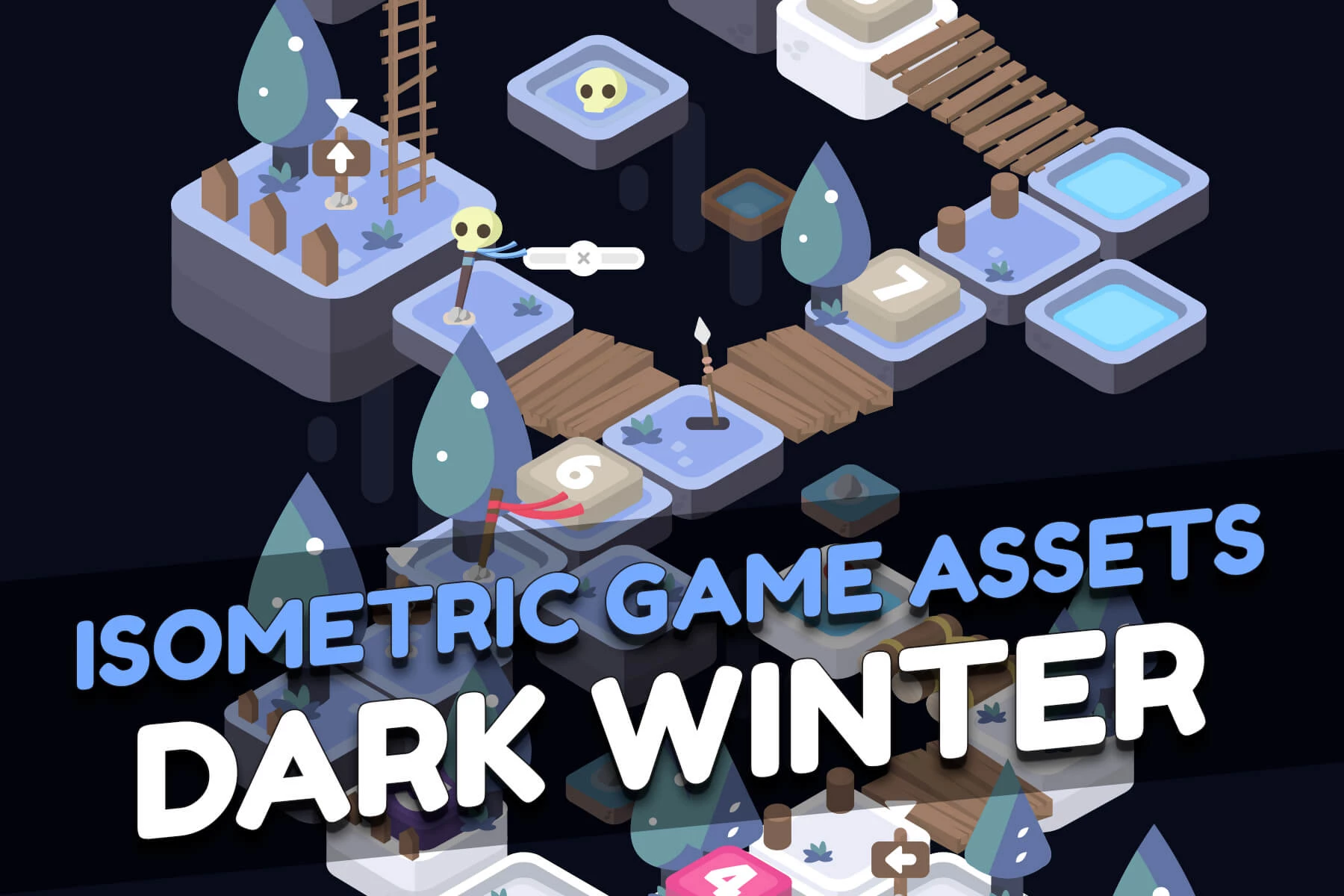 Dark Winter Isometric Tileset