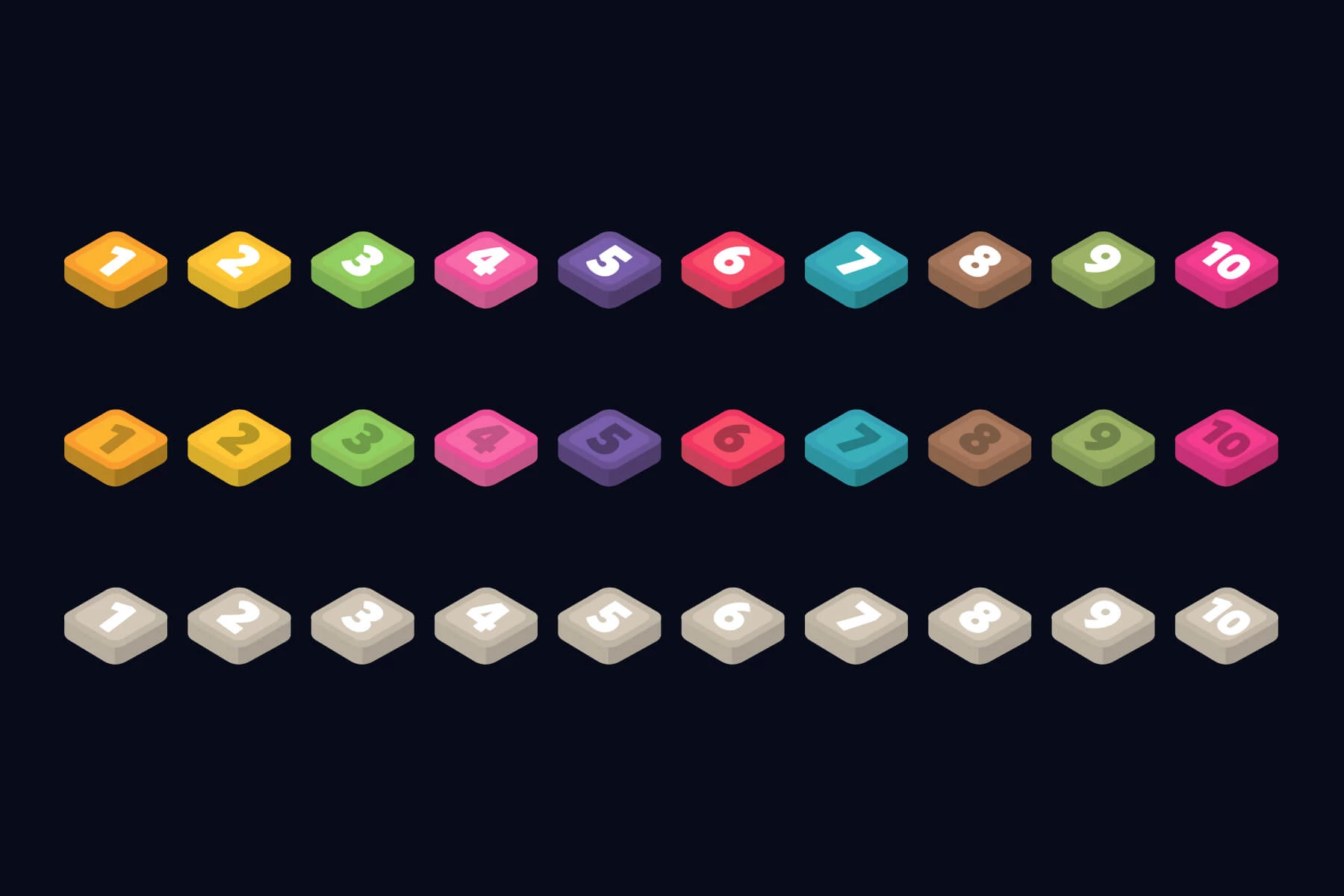 Dark Winter Isometric Tileset