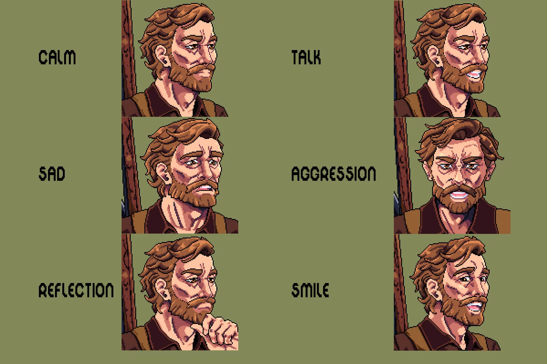 Survivalist Dialog Portrait Pixel Asset Pack