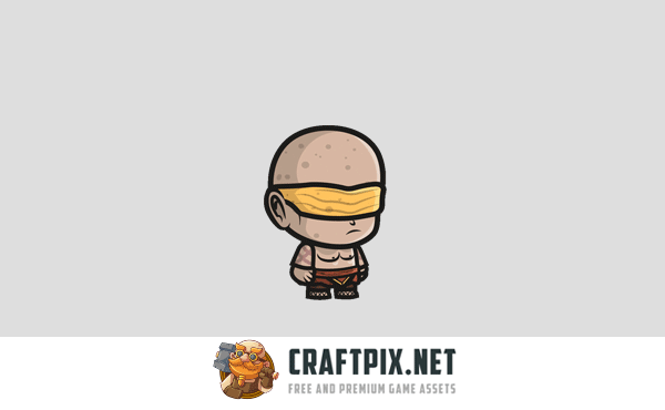 Chibi Spiritual Monk Character Sprites