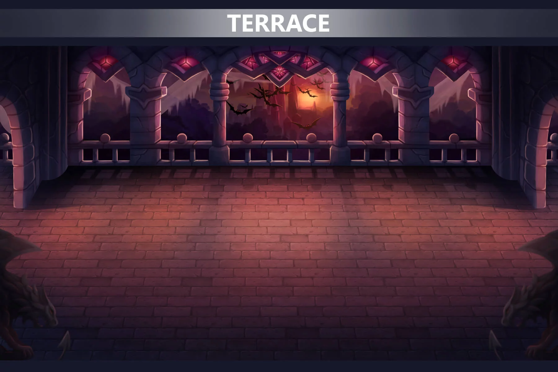 Vampires Locations Battle Background Pack