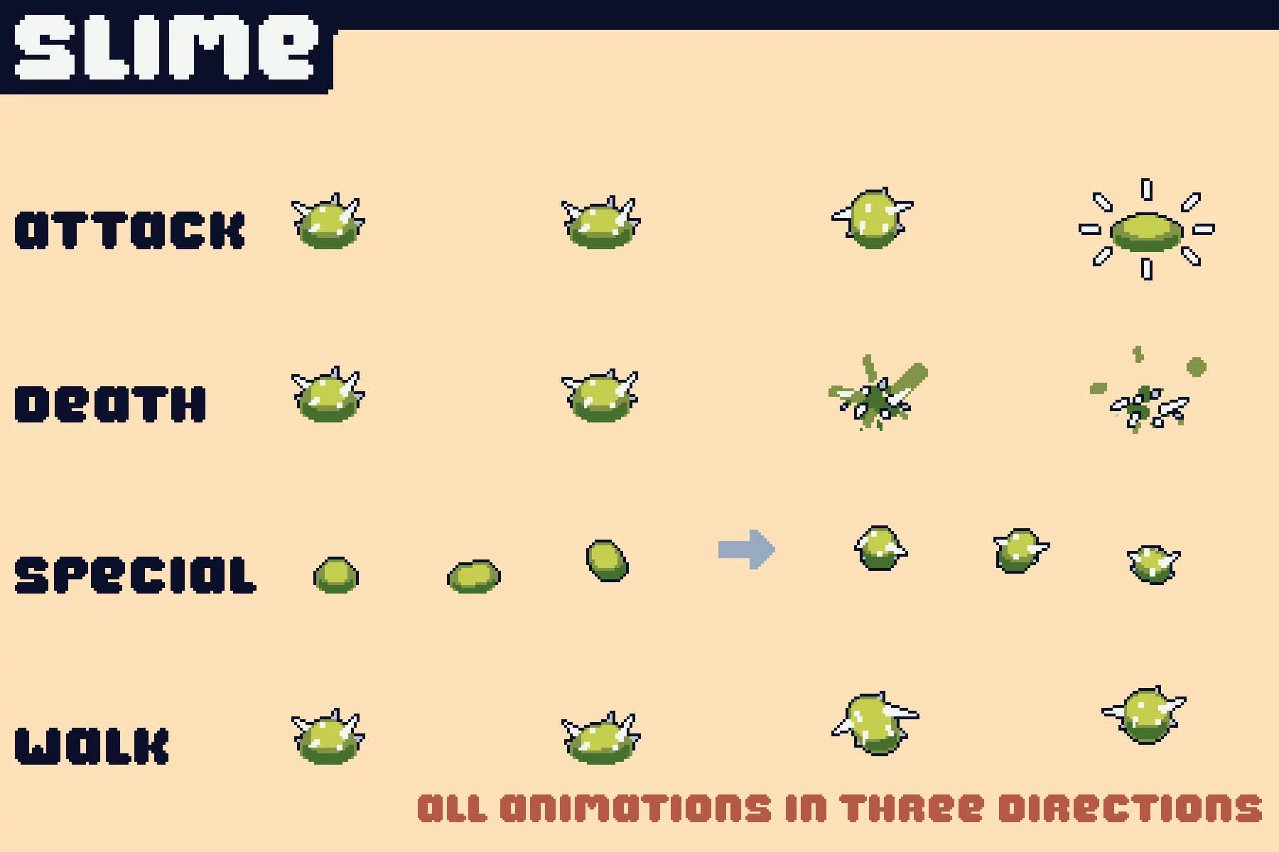 Top-Down Pixel Monster Sprites for Tower Defense