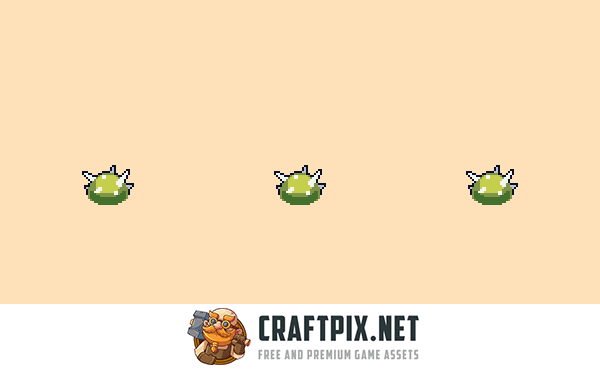 Top-Down Pixel Monster Sprites for Tower Defense