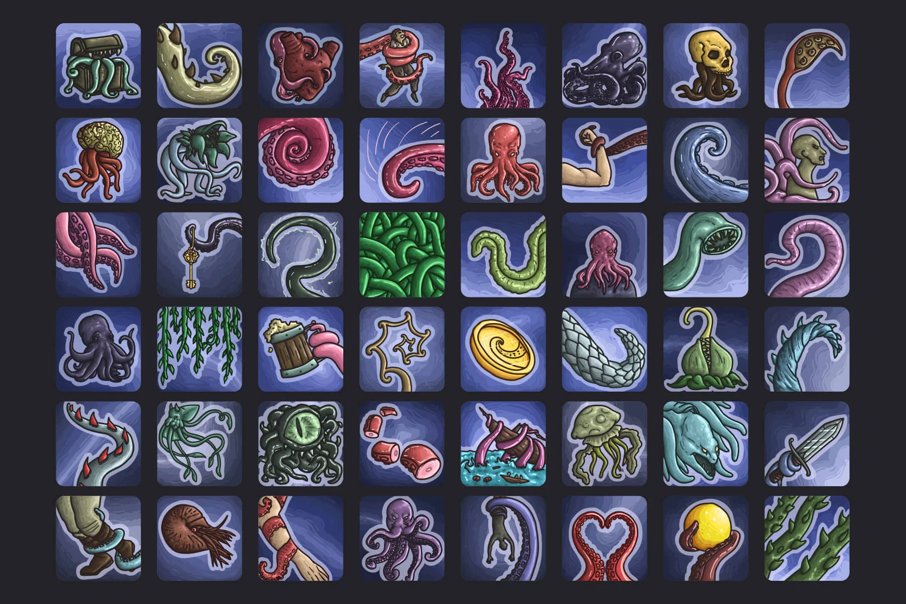Tentacle RPG Skills Icon Pack