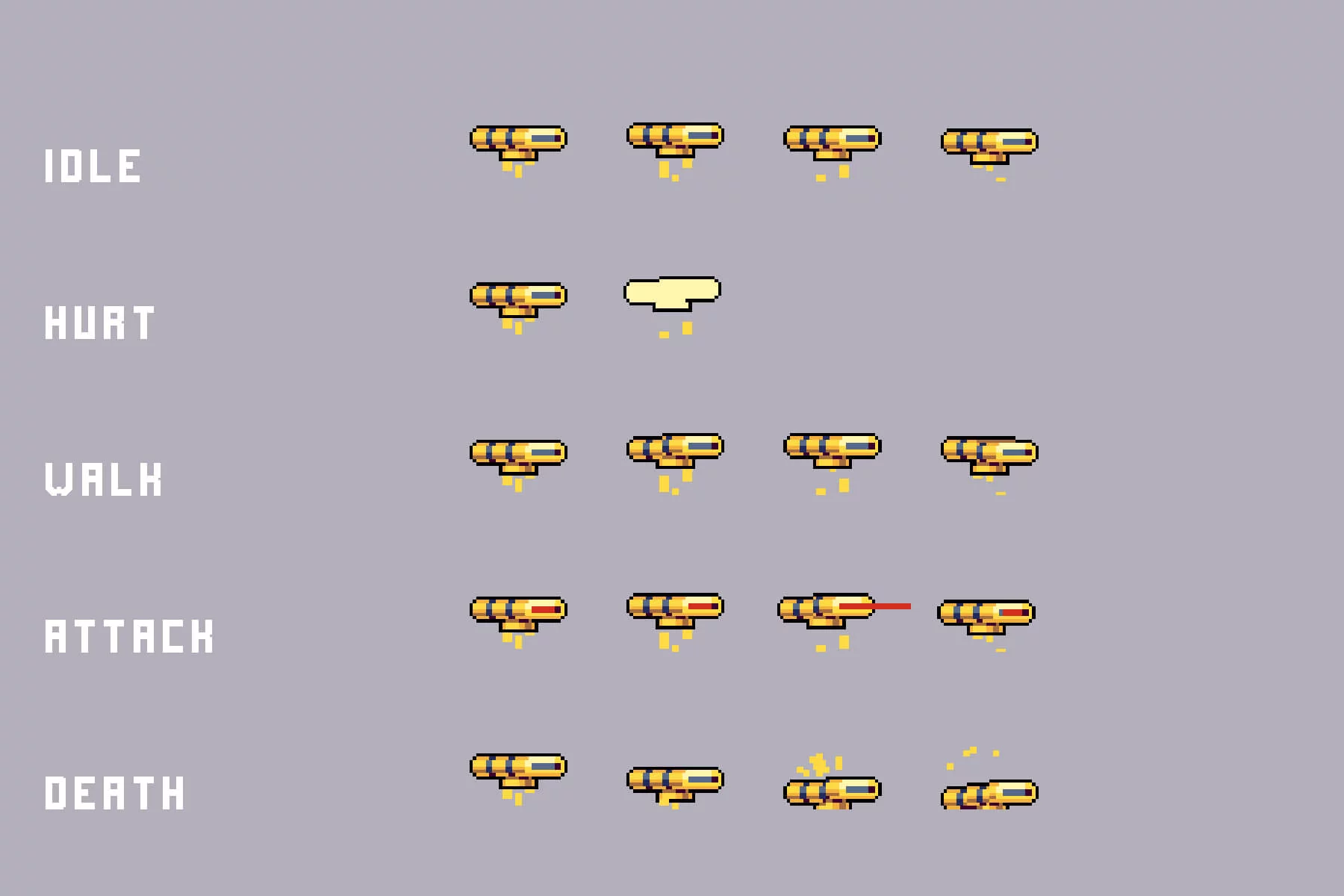 Cyberpunk Enemies Asset Pixel Pack for Beach Location