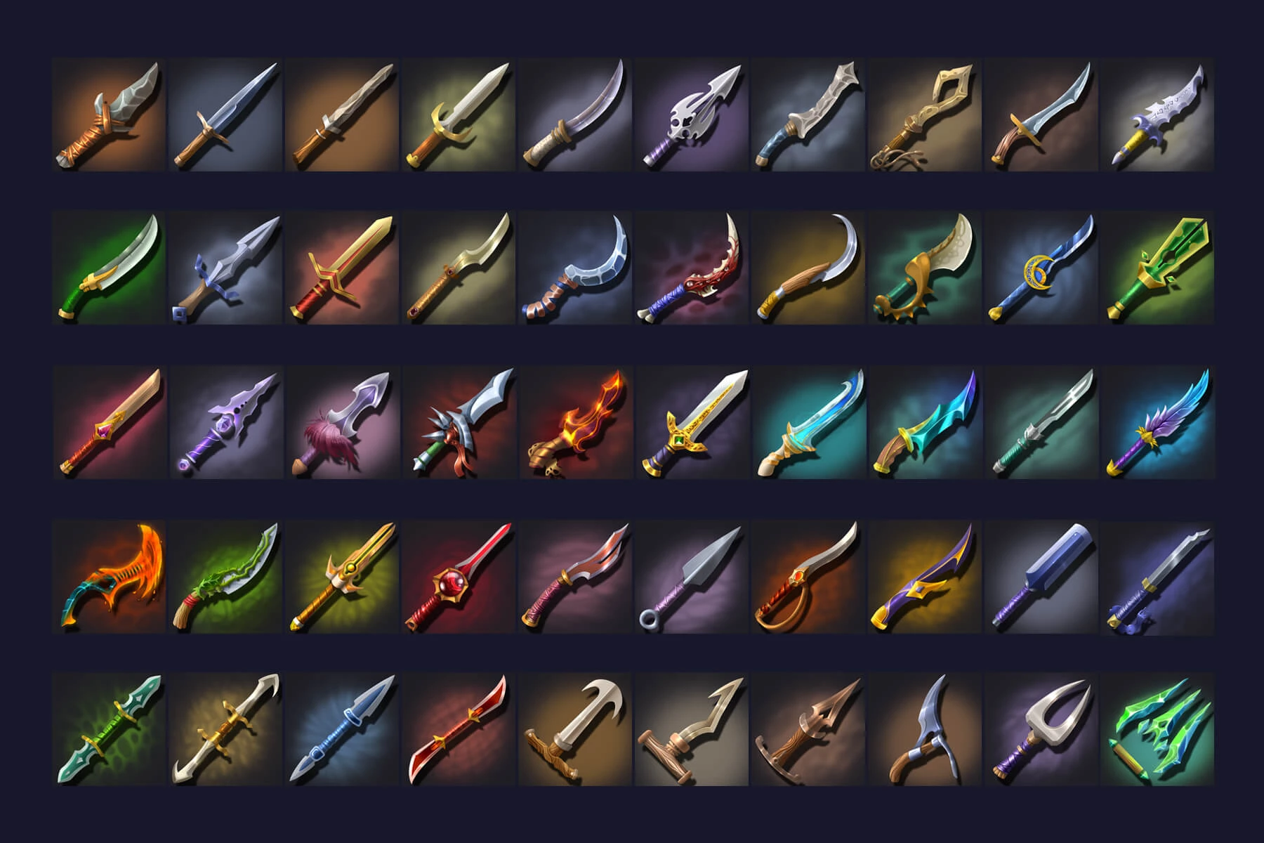 50 RPG Dagger Icons