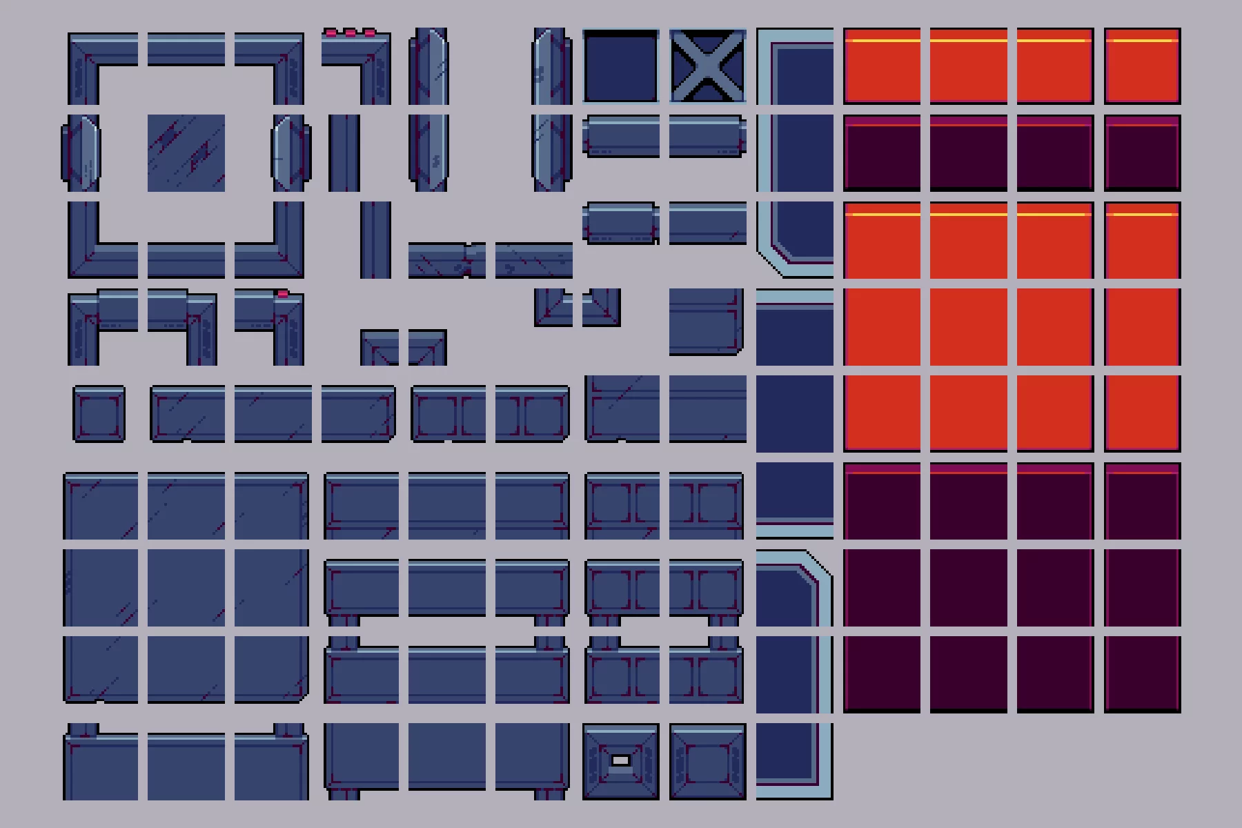 GUI for Cyberpunk Pixel Art