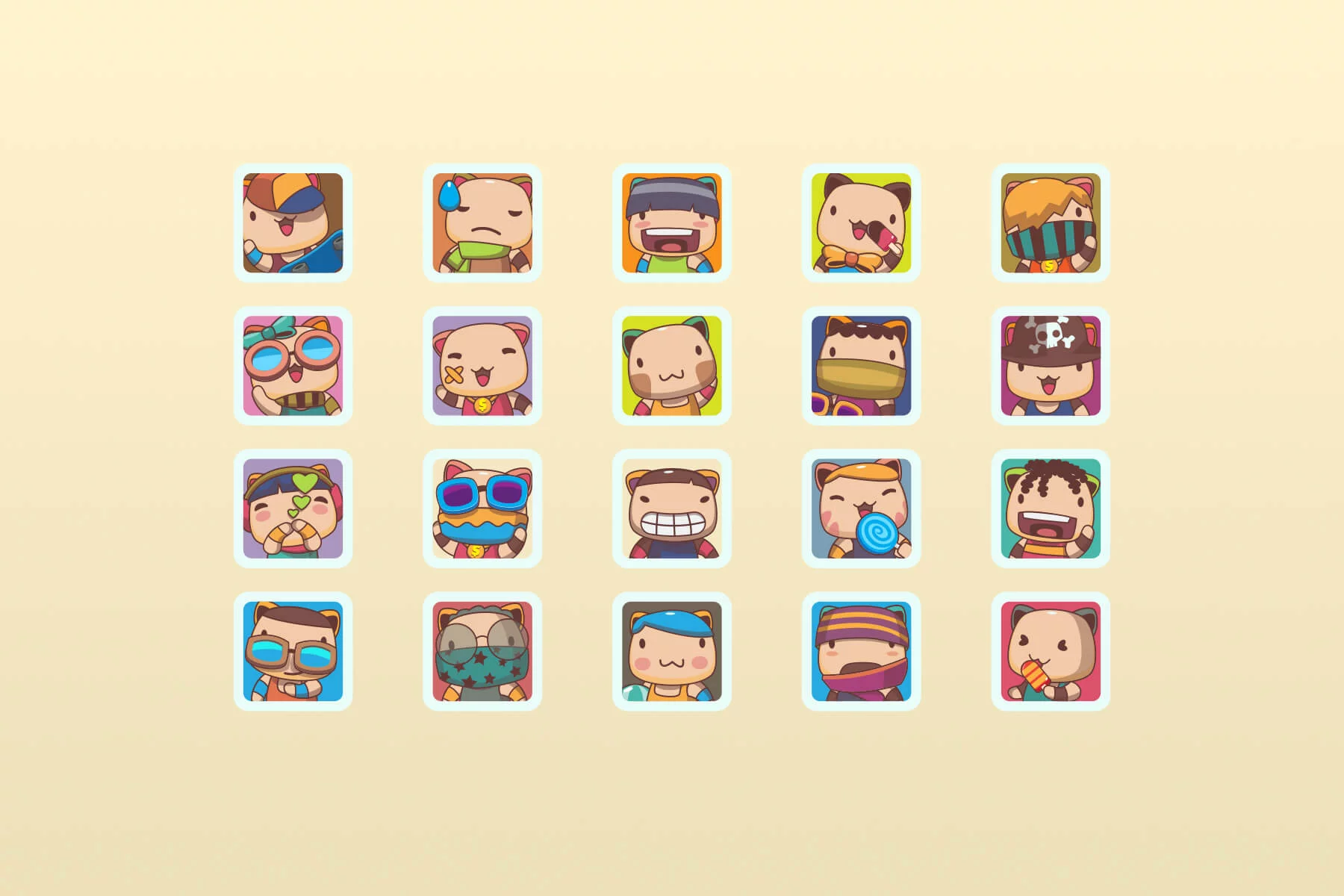 Cartoon Avatars Game Asset Pack