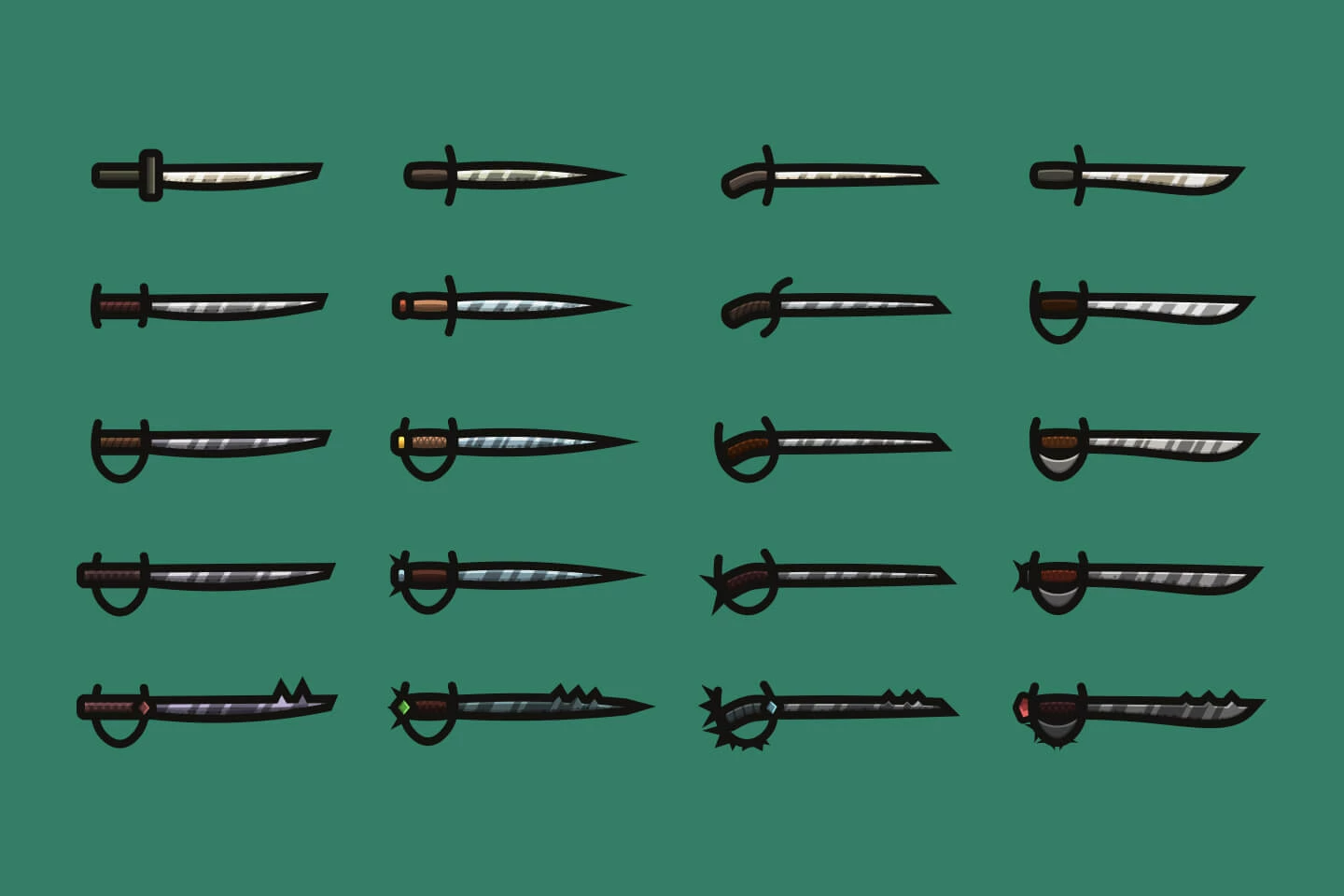 Saber 2D Weapon Pack