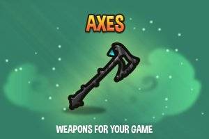 Axes 2D Weapon Pack：40把高品质斧头素材