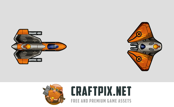 Pirate Spaceship Game Sprites