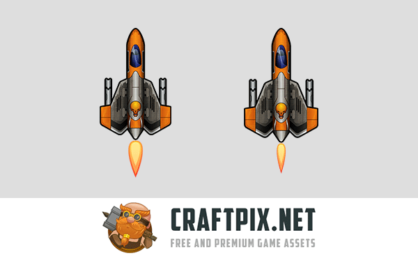 Pirate Spaceship Game Sprites