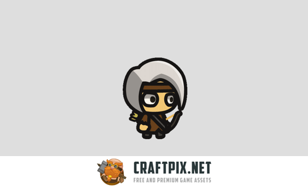 Archer Tiny Style 2D Character Sprites