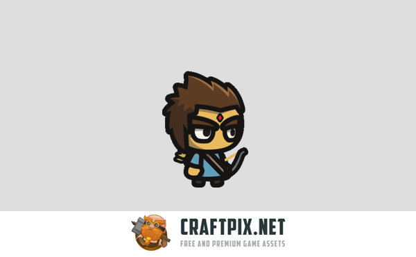 Archer Tiny Style 2D Character Sprites