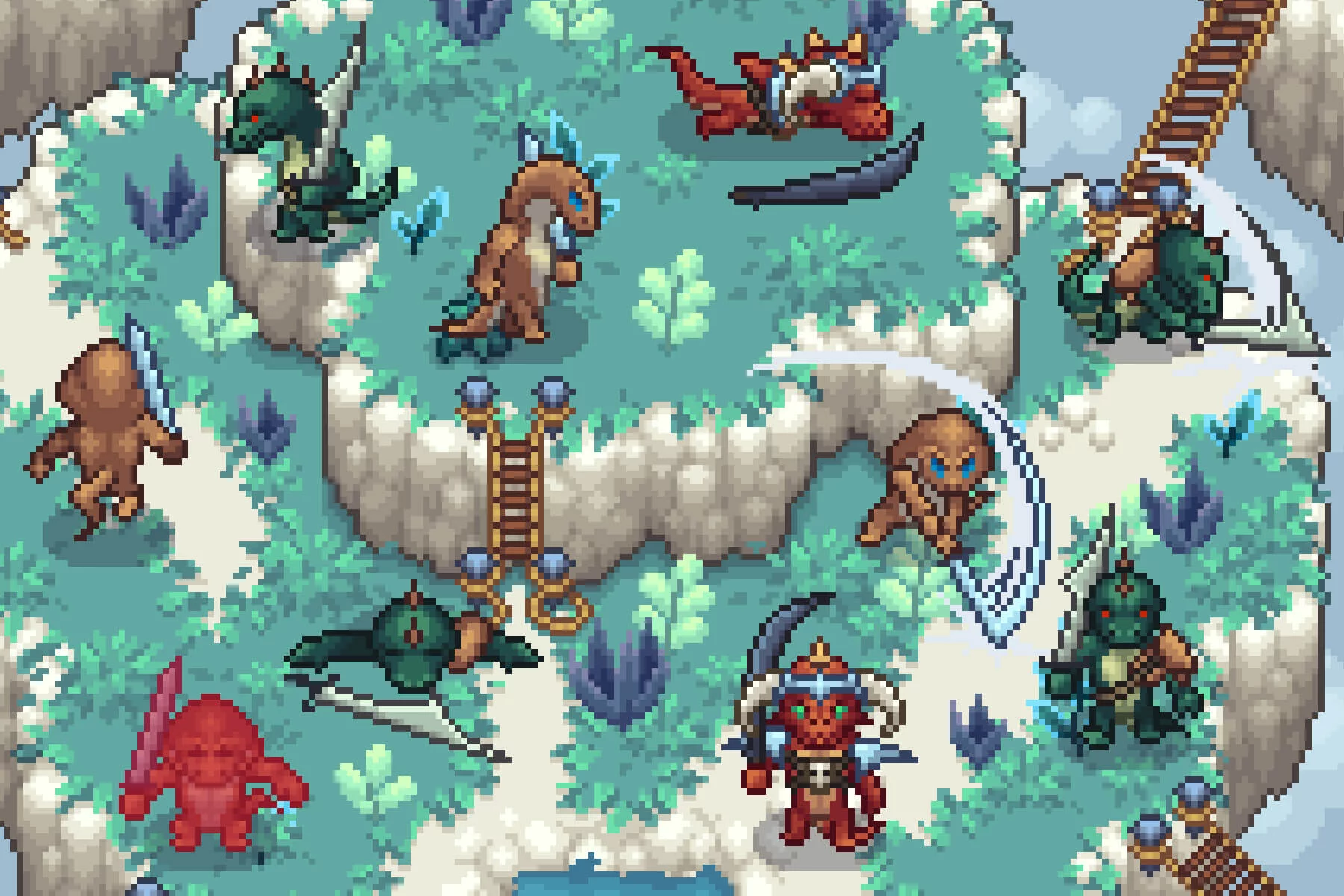 Lizardmen Pixel Art Character Sprite Pack