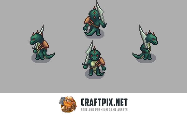 Lizardmen Pixel Art Character Sprite Pack