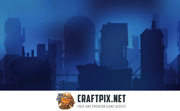 Cyberpunk Overlay Effects for Platformer Game