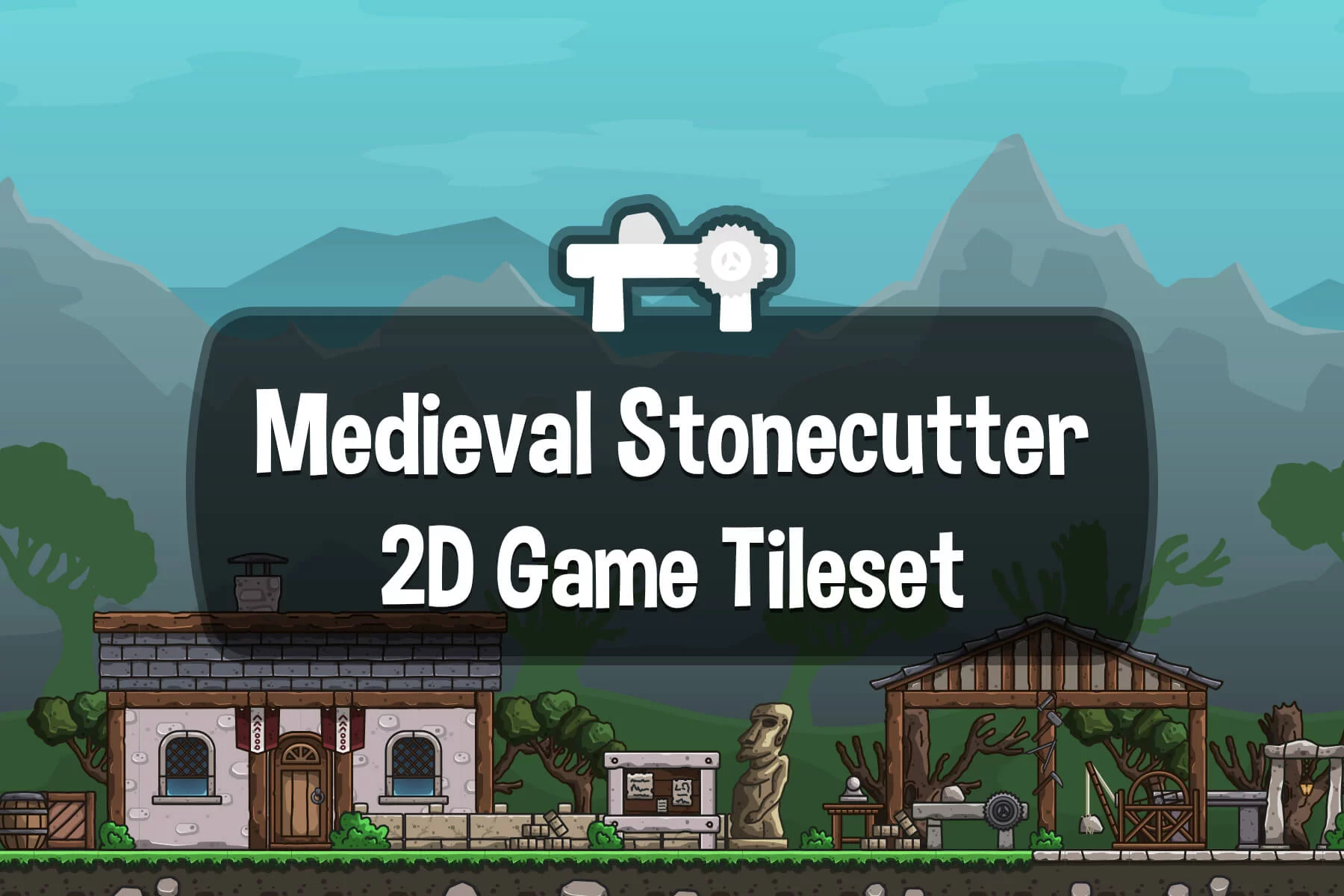 Medieval Stonecutter Tileset for Platformers