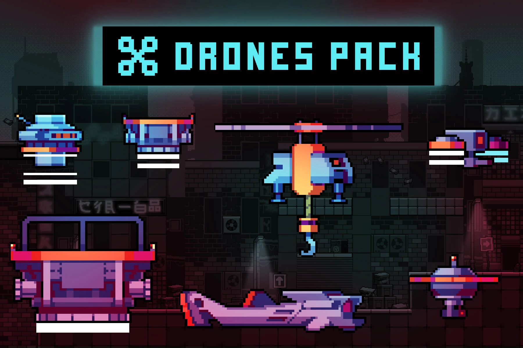 Drones Pack Pixel Art