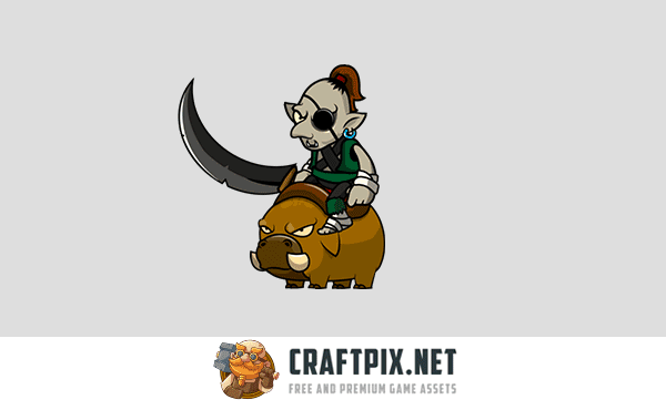 6 Goblin Game Character Sprites Pack
