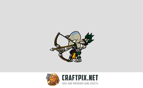 6 Goblin Game Character Sprites Pack