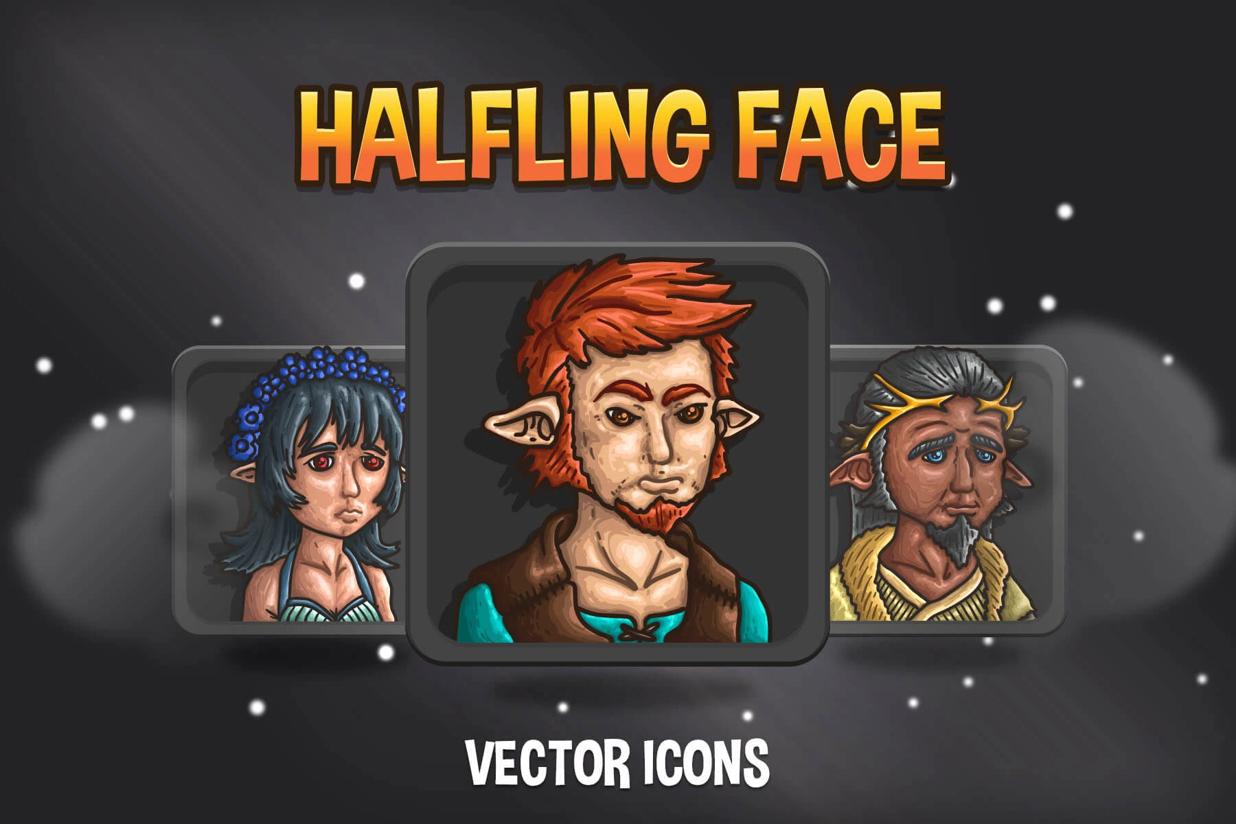 Halfling RPG Game Icons