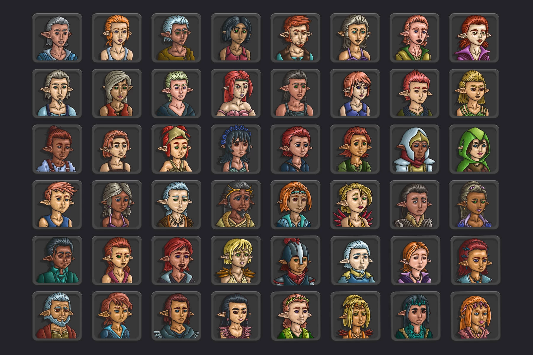 Halfling RPG Game Icons