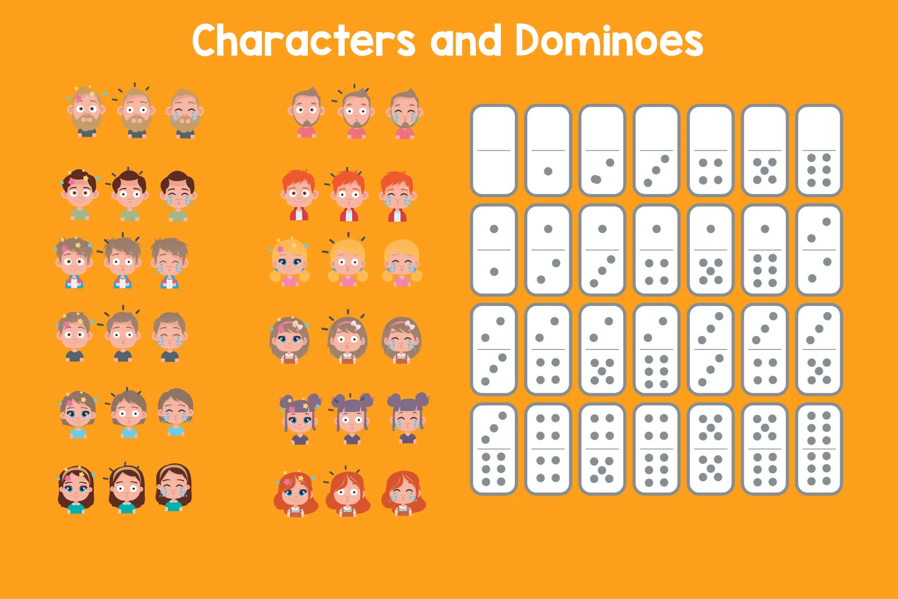 Dominoes for Kids GUI Assets