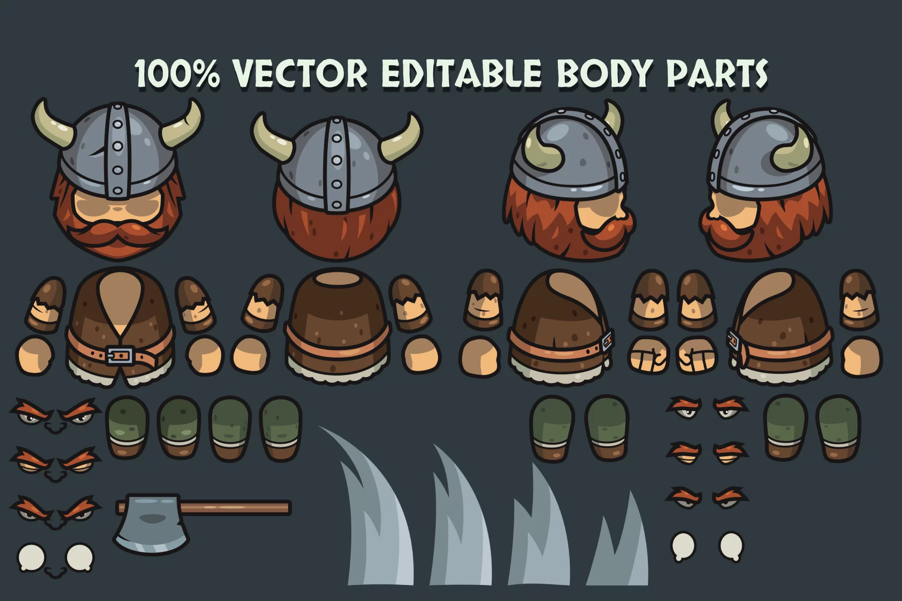 Top-Down Boss Character 4-Direction Pack