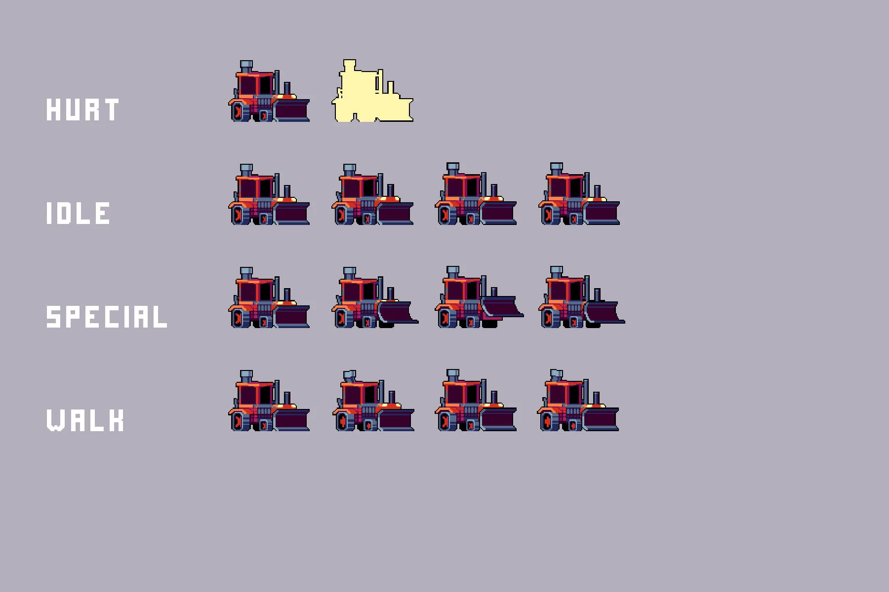 Robots Pixel Art Sprite Sheet Pack