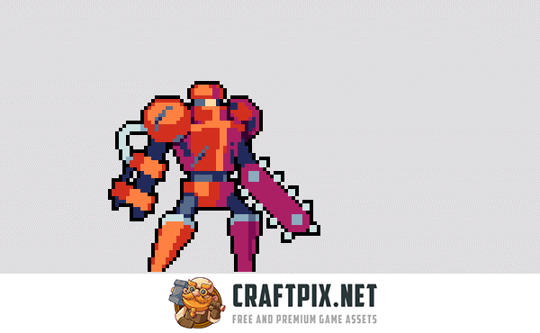 Robots Pixel Art Sprite Sheet Pack