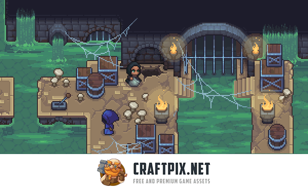 Sewer Tileset and Environment Pixel Art Asset Pack