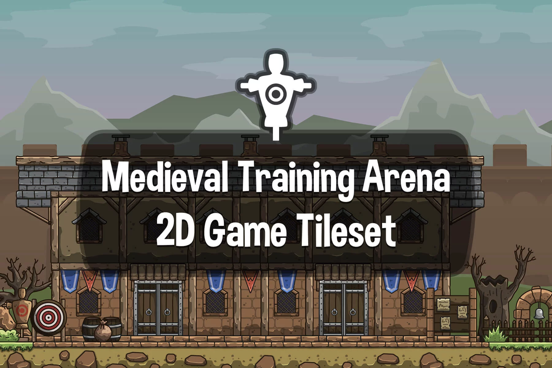 Medieval Training Arena 2D Tileset