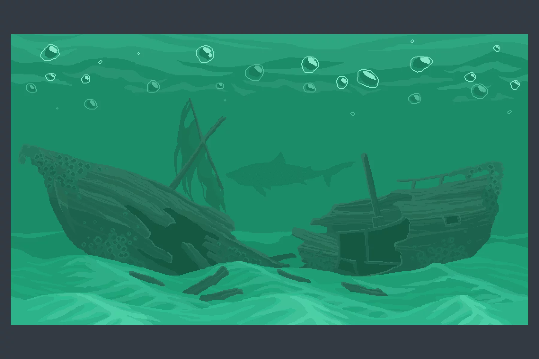 Underwater World Pixel Art Backgrounds