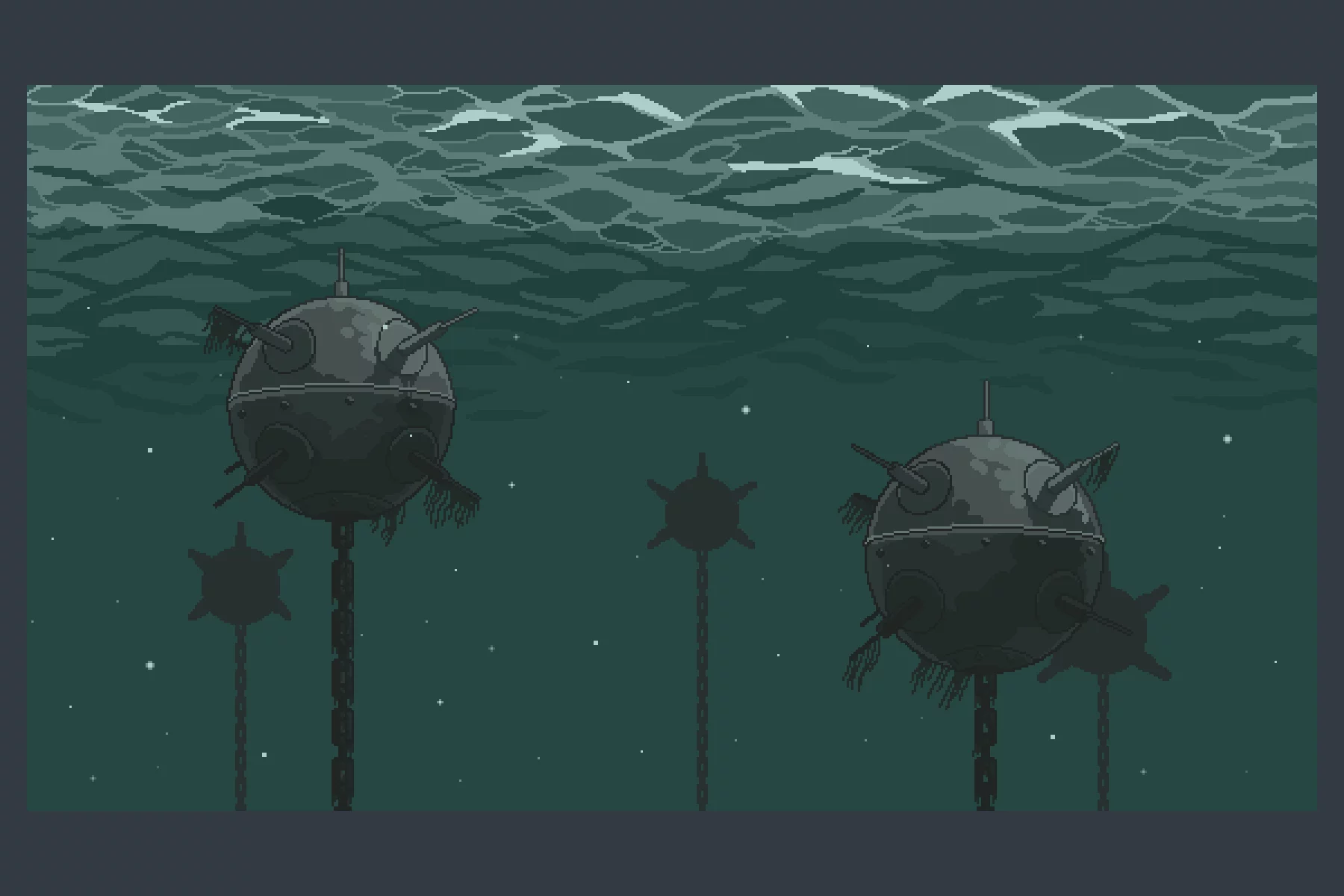 Underwater World Pixel Art Backgrounds