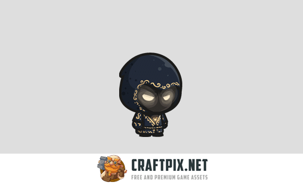Chibi Dark Oracle Character Sprites